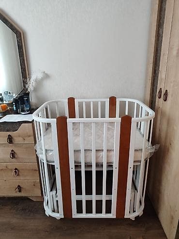 oglan sekli: Oğlan və qız üçün, Dördbucaq, Beşik, Dəst ilə, Matras ilə, Yellənmə mexanizmsiz — 1