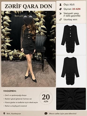 vecerni don: Ziyafət donu, Mini, XS, S — 1