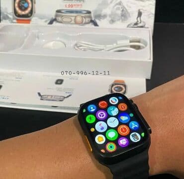 Smart saat Ağıllı saat Smart watch T800 Ultra Wireless Charging 🔋