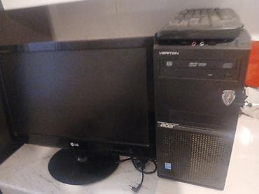 Masaüstü kompüter seti - Sistem bloku: Acer minitower - Ön paneldə