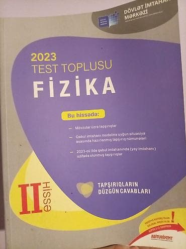 islenmis velosiped satiram: Məhsul: “2023 Test Toplusu – Fizika”, II hissə (Dövlət İmtahan — 1