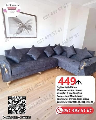 xonca aksesuarları: Künc divan, Yeni, Açılan, Bazalı, Parça, Şəhərdaxili pulsuz çatdırılma — 6