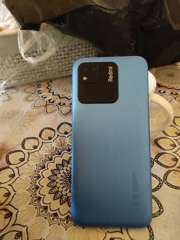 купить мини холодильник бу: Redmi 10A, 64 ГБ, цвет - Голубой, Битый — 2