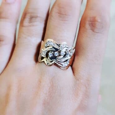 qaş sabitləyici: Toy, Üzük, Sarı qızıl, 583 Əyar — 4