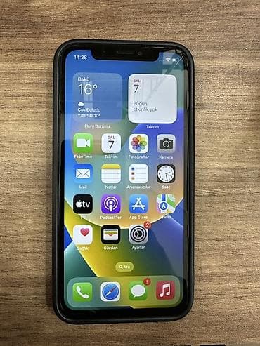 ipone x islenmis: IPhone X, 64 GB, Qara, Face ID — 1