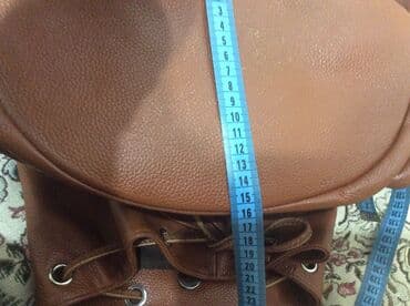 спортивки россия в бишкеке: Стильный рюкзак из натуральной кожи, цвет рыжий, в отличном состоянии — 14
