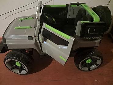 elekt: Uşaq üçün elektrikli off-road tipli minik maşını - Korpus: boz-yaşıl — 1