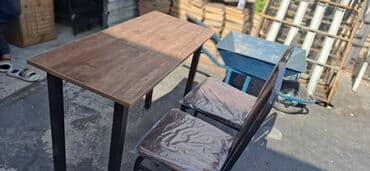 stol desdi: Açılmayan, Dördbucaq masa, 2 stul — 3