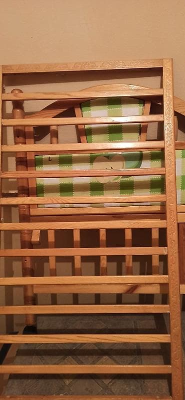 ucuz besik: Oğlan və qız üçün, Dördbucaq, Beşik, Matras ilə, Yellənmə mexanizmsiz — 3