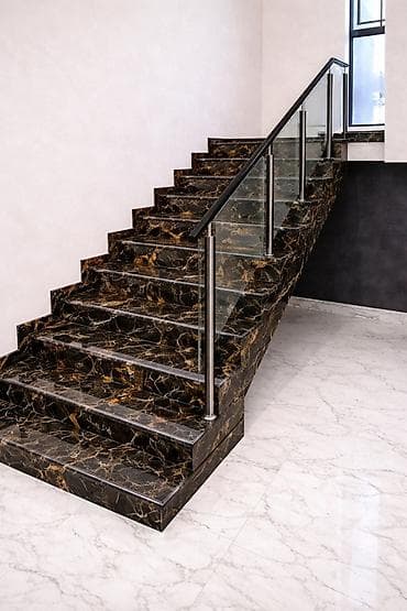 101 qizil gul ucuz: Mərmər pilləkənlər – dizayn və quraşdırma - Material: təbii mərmər — 3