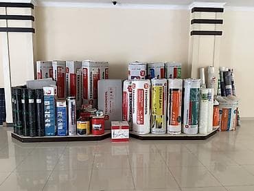 Dam örtükləri: Tikinti və izolyasiya materialları çeşidi təqdim olunur. Şəkillərdə — 1