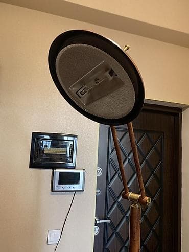 demirov sekilleri: Torşer tipli döşəmə lampası - Material və dizayn: Taxta teksturalı — 2