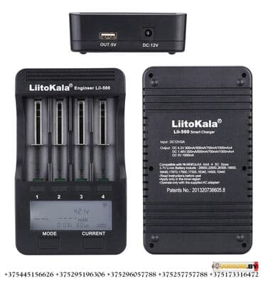 akumulator zaryadka aparati: Liitokala Lii-500 18650 Li-Ion, AA, AAA Ni-MH, Ni-CD 4 Channels Smart — 2