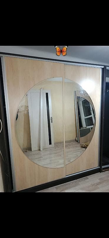 metbex mebel islenmis: 2 qapılı, Güzgülü, Bej, Kupe, Düz dolab — 1