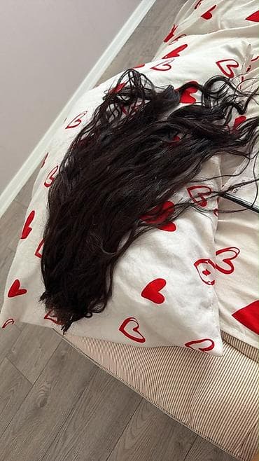 vozol 10: Təbii tünd şabalıdı (qara tonlu) saç tutamları – keratin uclu — 1