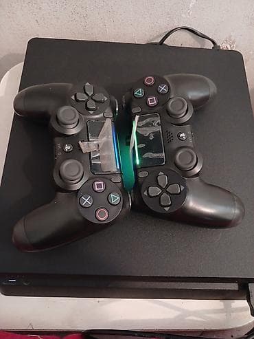 ps4 slim disk: Sony PlayStation 4 Slim oyun konsolu - Model: PS4 Slim (çevik, səssiz — 3