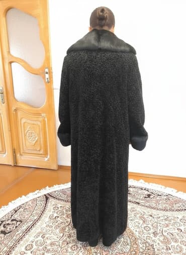 женские шубы из сурка: Шуба, XL, цвет - Черный — 1