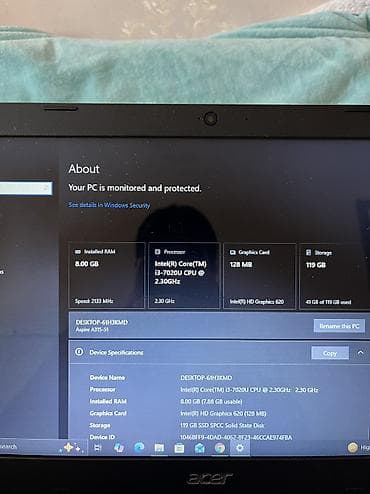 acer aspire lite 16ap52: Acer aspire Intel core i3 7ci nesil 8gb ram DDR4 128gb ssd cox suretli — 4
