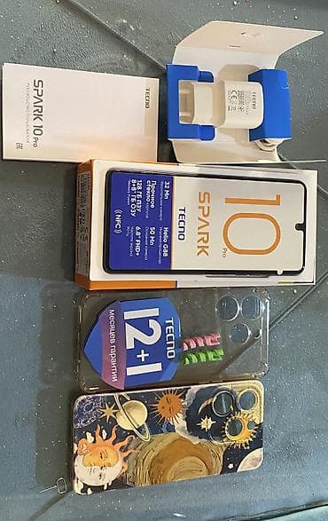 panel kamera: Tecno Spark 10 Pro, 128 GB, Sensor, Barmaq izi, İki sim kartlı — 1