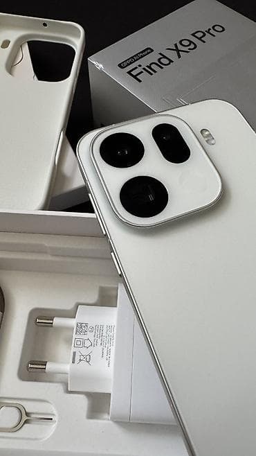 honur telfon: Oppo Find X9 Pro, 512 GB, rəng - Ağ, Face ID, Simsiz şarj, Zəmanət — 3