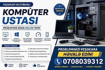 sinler ve diskler type 1: KOMPÜTER TƏMİRİ – SÜRƏTLİ VƏ PEŞƏKAR SERVİS kompüter ustası Kompüter — 1
