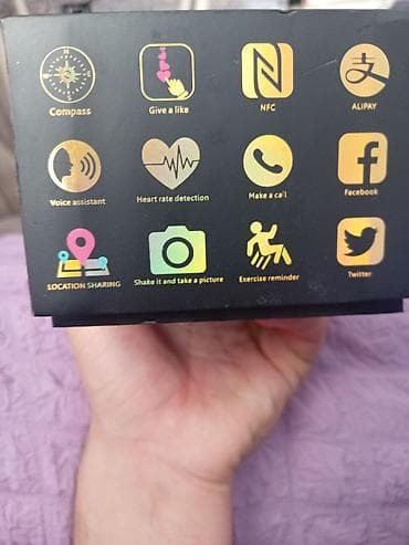 ağıllı saat ucuz: İşlənmiş, Smart saat, Smart, Sensor ekran, rəng - Qara — 4