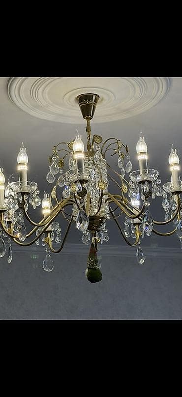 Çılçıraq, 10 və daha çox lampa, Metal