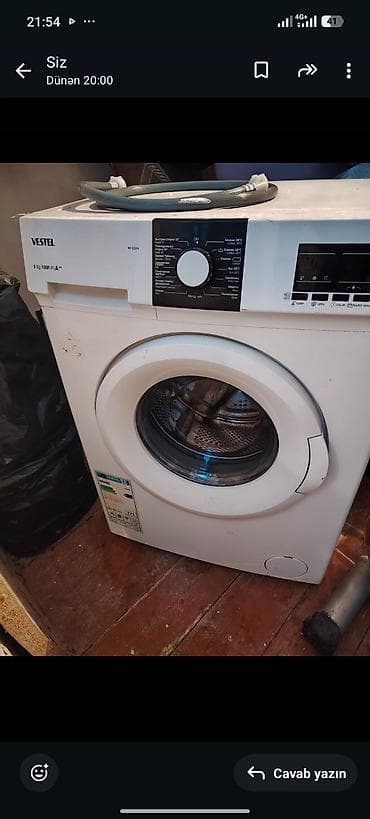 Vestel W6104 paltaryuyan maşın - Yük: 6 kq - Sıxma sürəti: 1000