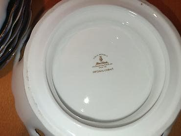 mdf material: Boşqablar, 2 ədədli dəst, rəng - Göy, Keramika, Çexiya — 4