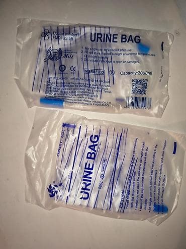 Eşitmə cihazları: Məhsul: Sidik kollektoru dəsti (Urine Bag + Foley kateter) Tərkib: - — 1