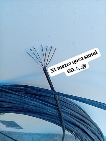 elektron termos: Məhsul: 51 metr “qosa sunul” kabel Qiymət: 60₼ Təsvir: - Təxminən — 1
