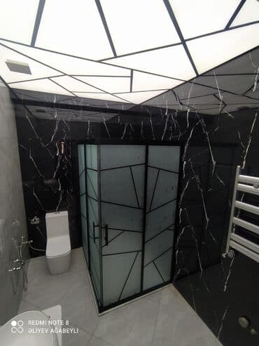 душевая кабина: Şüşə duş kabinası müasir vanna otaqları üçün nəzərdə tutulmuşdur — 2