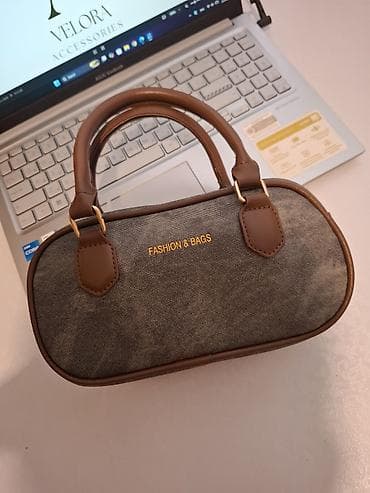 tuk token krem: Mini qadın əl çantası - Forma: oval siluet, kompakt ölçü – gündəlik — 2