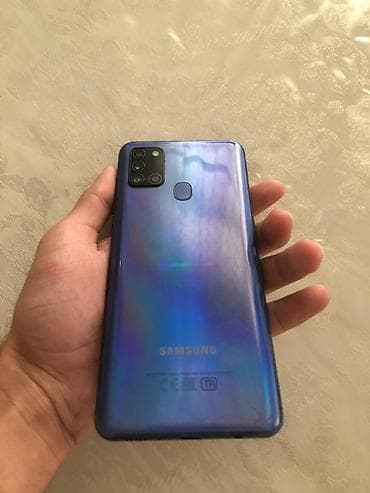 Samsung Galaxy A21S, цвет - Голубой, Битый