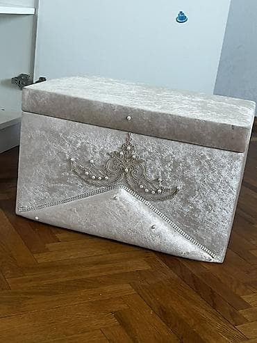 Декор и интерьер: Zərif dizaynlı dekorativ sandıq/qutu - Material: yumşaq məxmər — 1