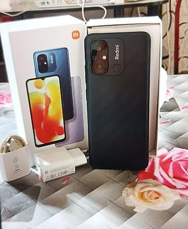 smart saat apple: Redmi 12C, 64 GB, rəng - Qara, Barmaq izi — 1