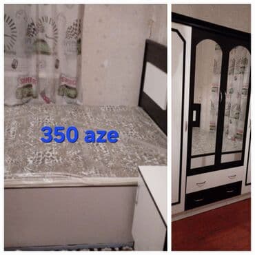 кухонная мебель бу: Двуспальная кровать, Шкаф — 1