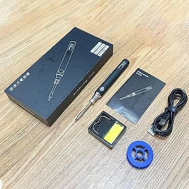 Reklam lövhələri: Gözəl dizaynlı, akumlyatorlu lehim aparati. Type C ile zaryadka yiqir — 2