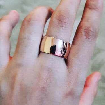 tek qas gumus uzukler: Alyans, Üzük, Çəhrayı qızıl, 583 Əyar, Qaşsız — 1