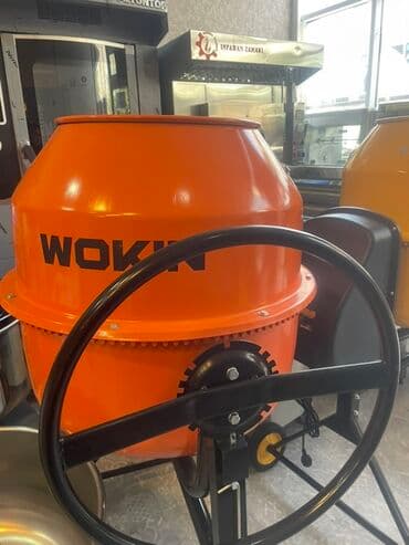 купить бетономешалку бу: 200 LT -850 azn (0/ faz) 400 LT -3200 azn (3 faz). WOKIN brendinin — 1