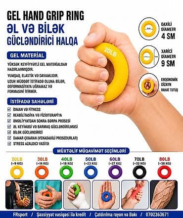 💥espander, hand grip,əl üçün rezin ✅ 7/24 əlaqə saxlaya bilərsiz