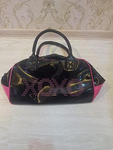 İdman alətləri: Qara-çəhrayı “XOXO” çantası - Model: qoltuqaltı/handbag tipli, iki — 3