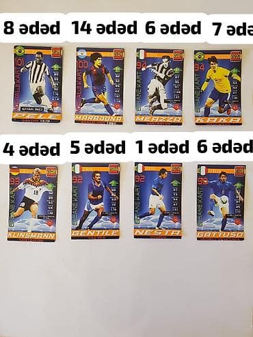 Məhsul: Futbolçu kolleksiya kartları dəsti Təsvir: - Müxtəlif — 1