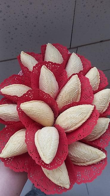 Ət məhsulları: Milli şirniyyat dəsti – şəkərbura, paxlava və badambura - Şəkərbura — 1