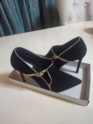 Çəkmələr: Tuflilər, Ölçü: 39, rəng - Qara, Yeni — 4