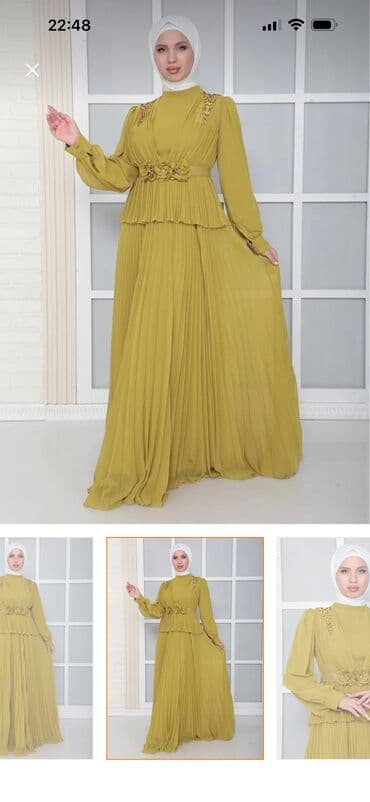 gece geyimi: Türkiyədən alınıb. 2saat tədbirə geyinilib. Zeytun-yaşıl rəngdə uzun — 6