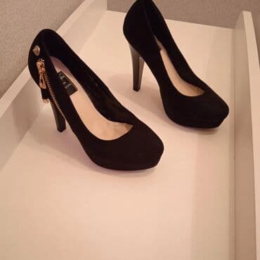 женские туфли на шпильке: Туфли, Размер: 35, цвет - Черный, Новый — 3