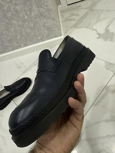 gun eynəyi: Məhsul: Kişi loaferi (LA FABRICA) - Rəng: Tünd göy (navy) - Üst — 2