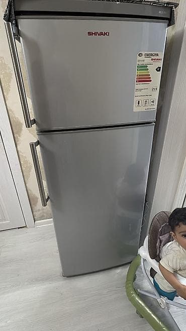 kicik soyuducu: 2 qapılı Shivaki Soyuducu Satılır, rəng - Gümüşü — 2