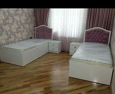 Qız üçün, 2 təknəfərlik çarpayı, 2 tumba — 1